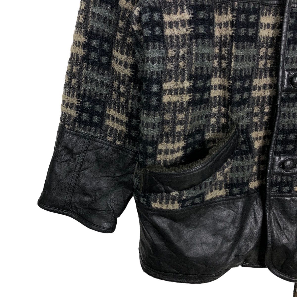 Japanese Brand 🔥90’s Genuine Leather Jacket Monsiuer Paris Navajo Aztec Size US M / EU 48-50 / 2 - 4 Thumbnail