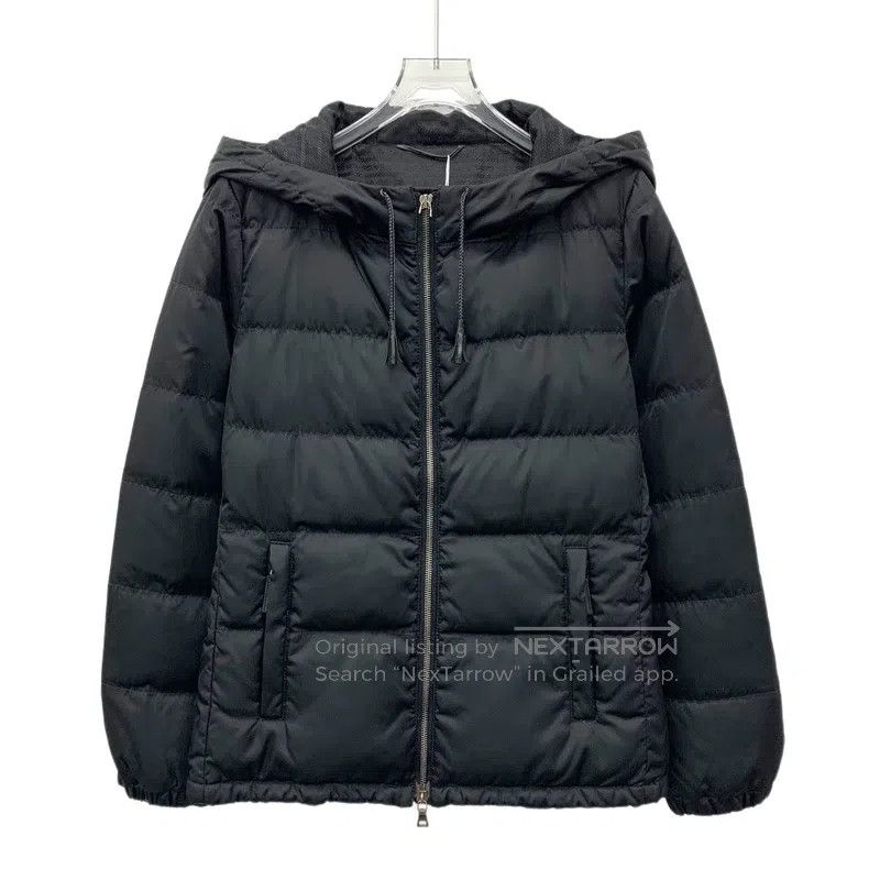 Prada Prada Black hooded drawstring zipper long-sleeved down jac Size XS / US 0-2 / IT 36-38 - 1 Thumbnail