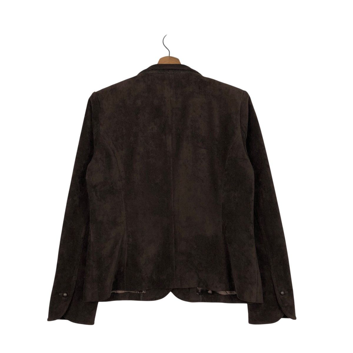 Japanese Brand × Longchamp 📌Cropped Suede Leather Jacket Longchamp Size US M / EU 48-50 / 2 - 9 Thumbnail