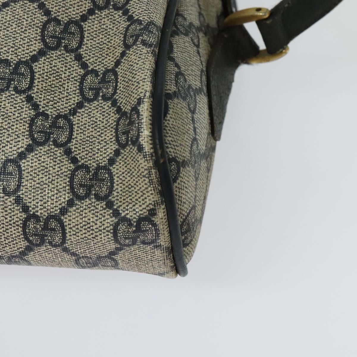 Gucci GUCCI GG Supreme Sherry Line Shoulder Bag Pvc Navy Gold 98 Size ONE SIZE - 13 Thumbnail