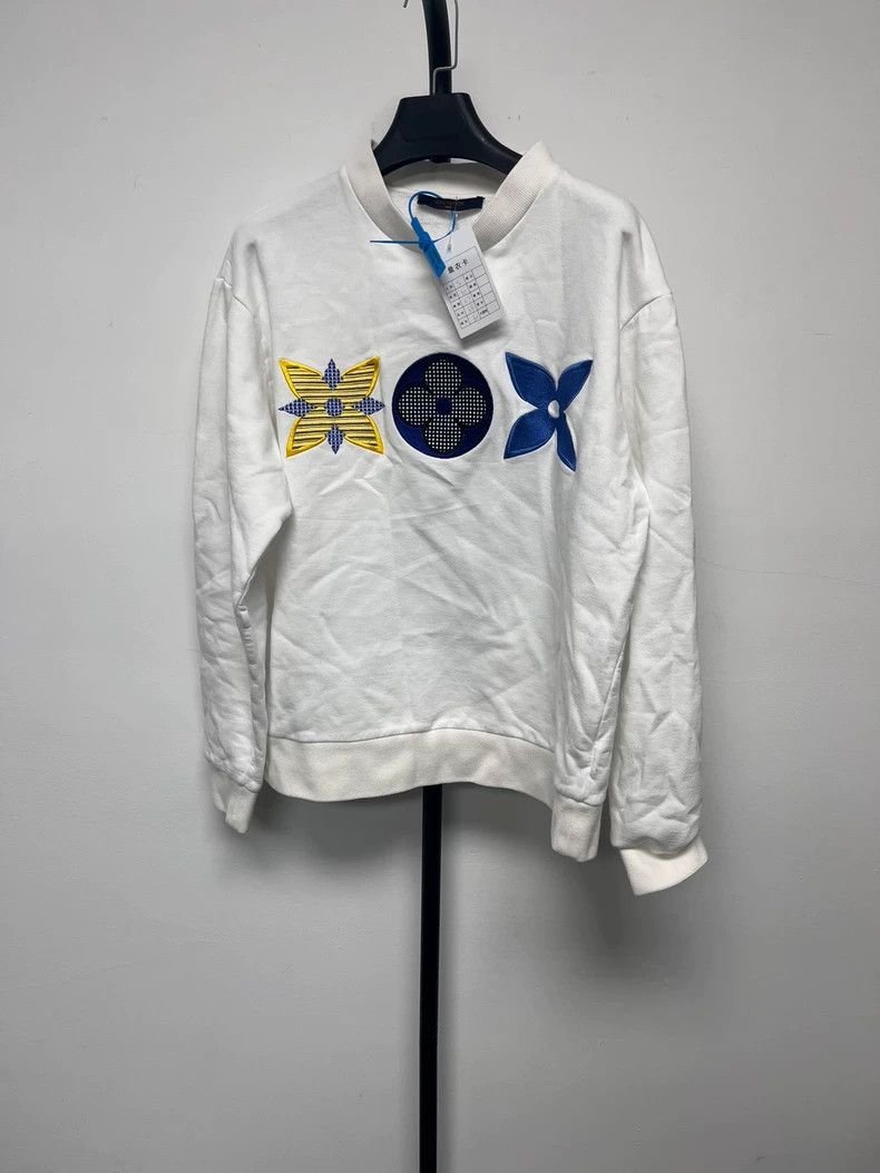 Louis Vuitton Louis Vuitton Colorblock floral-print embroidered sweatshi Size US S / EU 44-46 / 1 - 1 Thumbnail