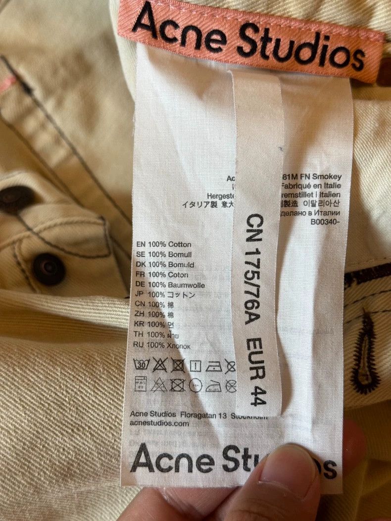 Acne Studios Acne Studios Light yellow splashed ink flared jeans Size US 28 / EU 44 - 4 Thumbnail