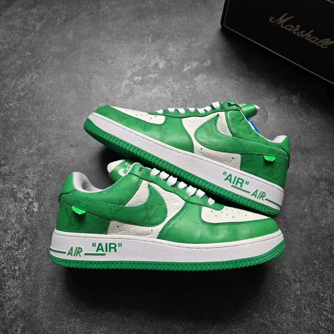 Louis Vuitton Louis Vuitton AF1 Green Lowtop Sneakers 42 Men Size US 9 / EU 42 - 1 Thumbnail