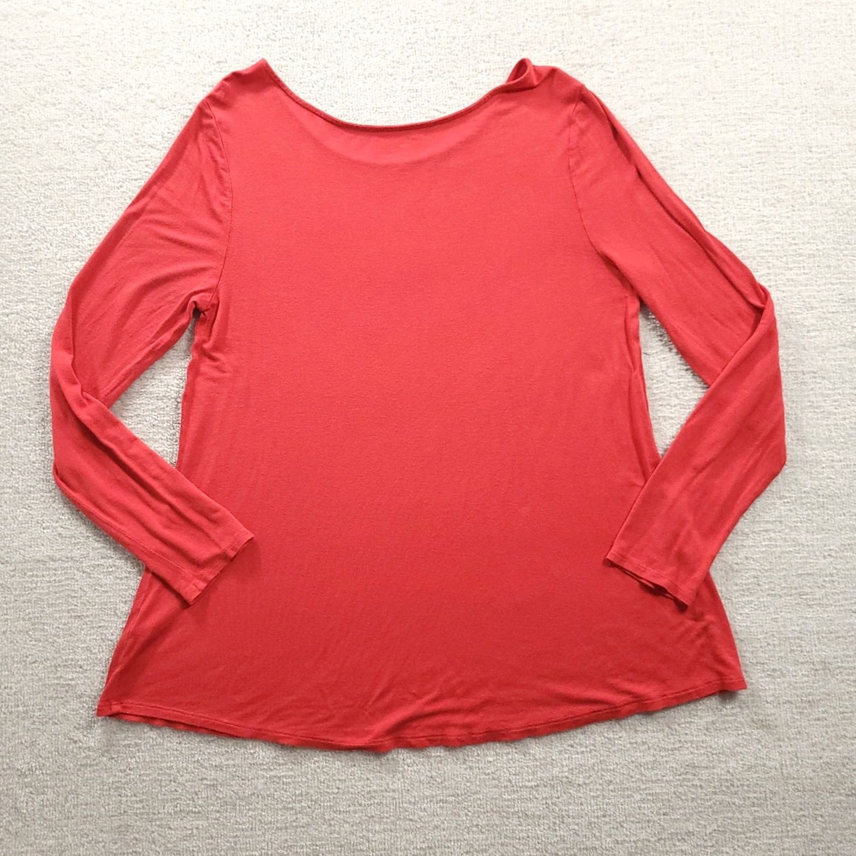 Gap GAP Shirt Long Sleeve Red Orange Legging Tee Top Tunic Womens L Size Size L / US 10 / IT 46 - 7 Thumbnail