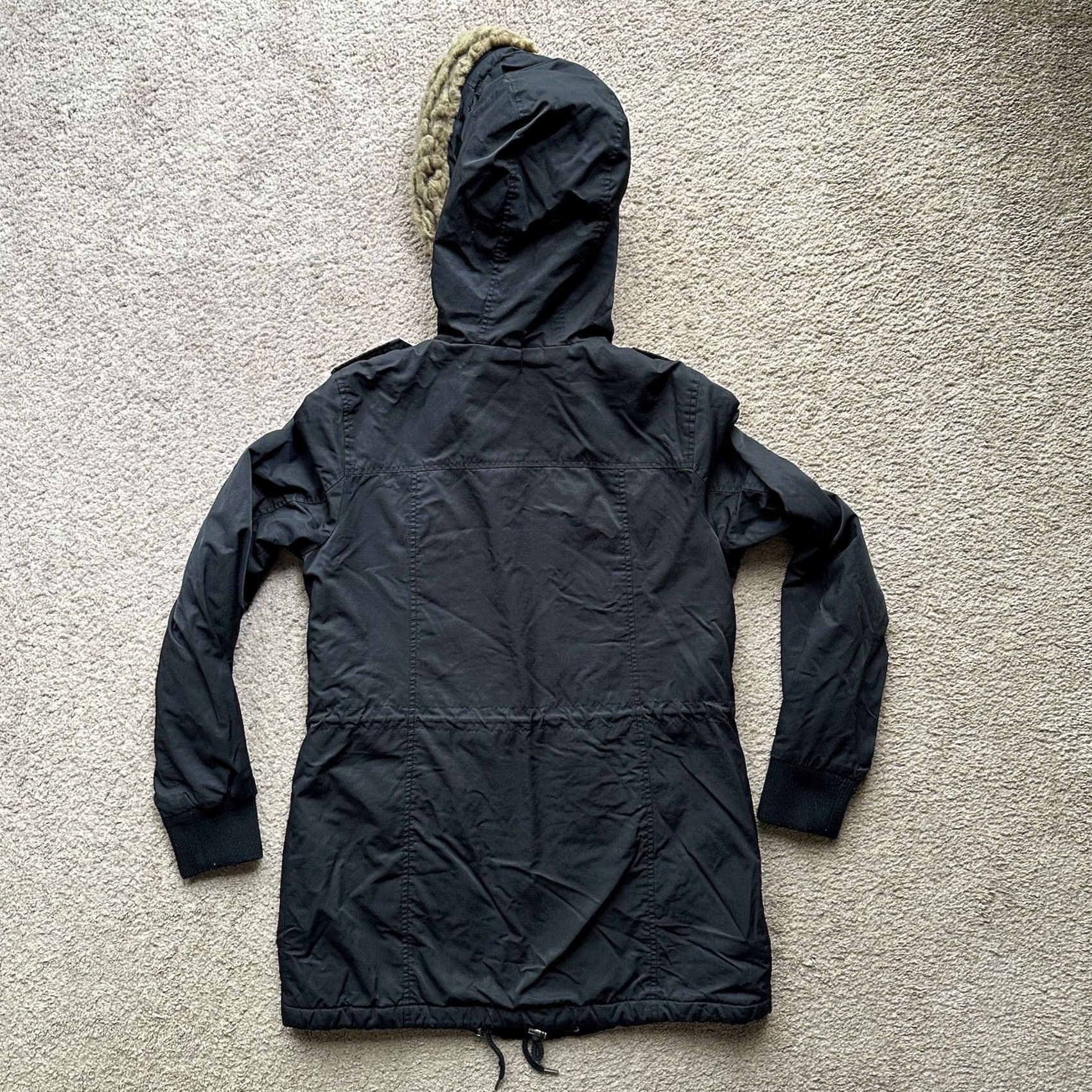 Levi's Levi Jacket Womens Small Full Zip Pockets Black Sherpa Fleece Lined Size S / US 4 / IT 40 - 2 Thumbnail