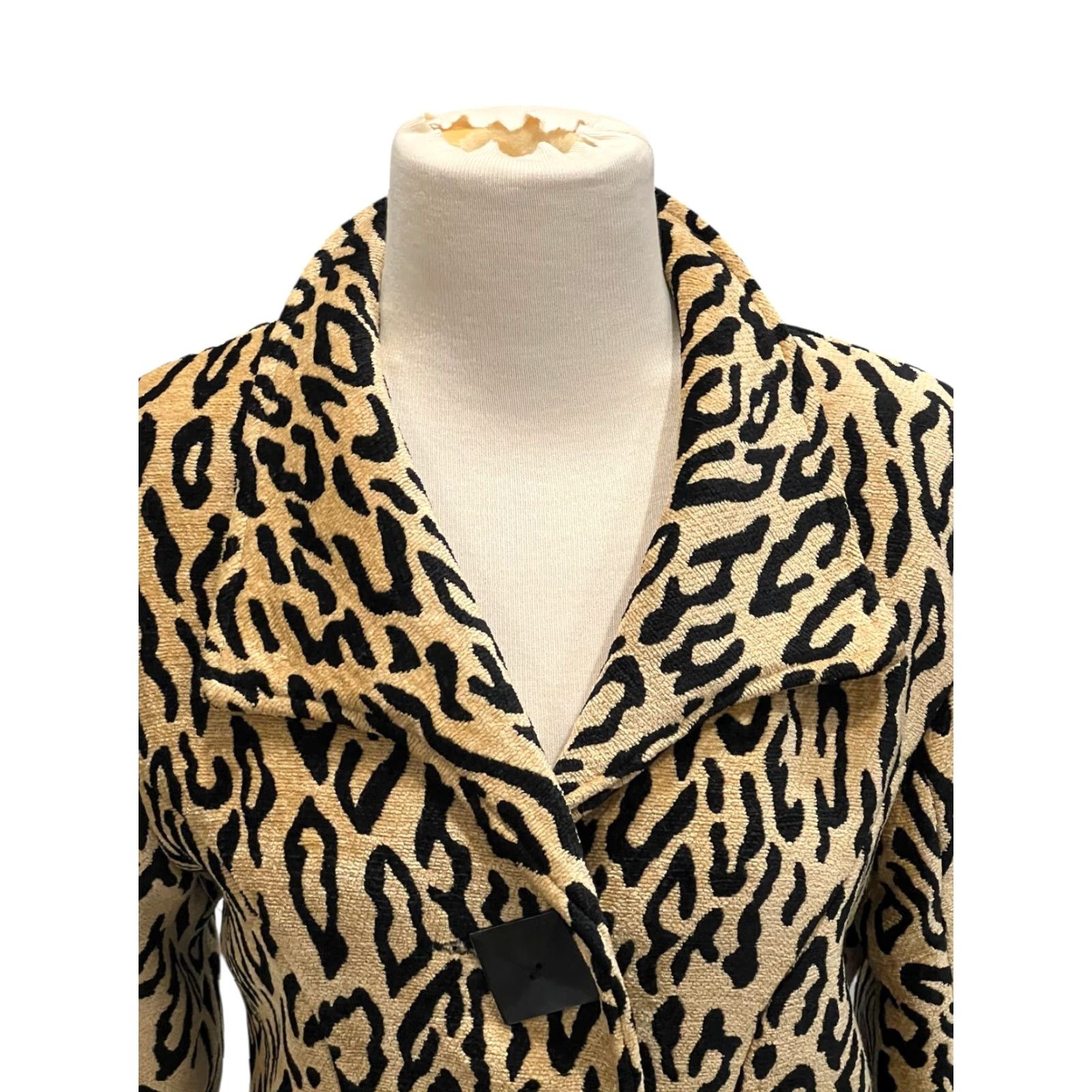 PONY Vtg Painted Pony Tapestry Jacket Leopard Animal Print Diamond Shape Buttons M Size Womens Jacket Size M / US 6-8 / IT 42-44 - 2 Thumbnail