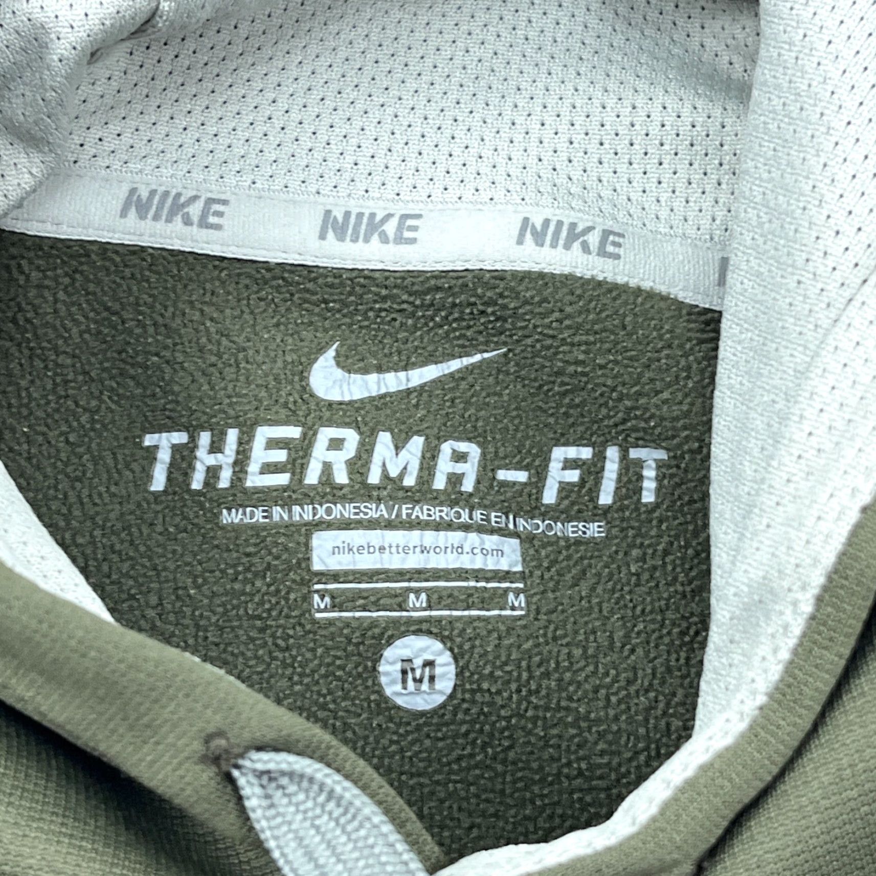 Nike Nike Hoodie Men M Green Sweatshirt Therma Fit Swoosh Logo Graphic Print Pullover All Seasons Hooded Lightweight Moisture Wicking Pockets Nike Therma Size US M / EU 48-50 / 2 - 3 Thumbnail
