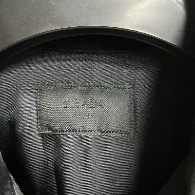 Prada Black Long Sleeve Prada Shirt with Logo-2506 Size US M / EU 48-50 / 2 - 2 Thumbnail