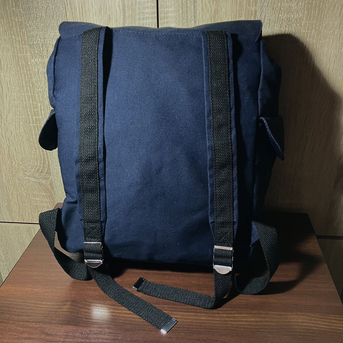 Jean Paul Gaultier JEAN PAUL GAULTIER Navy Blue Cotton Backpack City/Travel Bag Size ONE SIZE - 7 Thumbnail