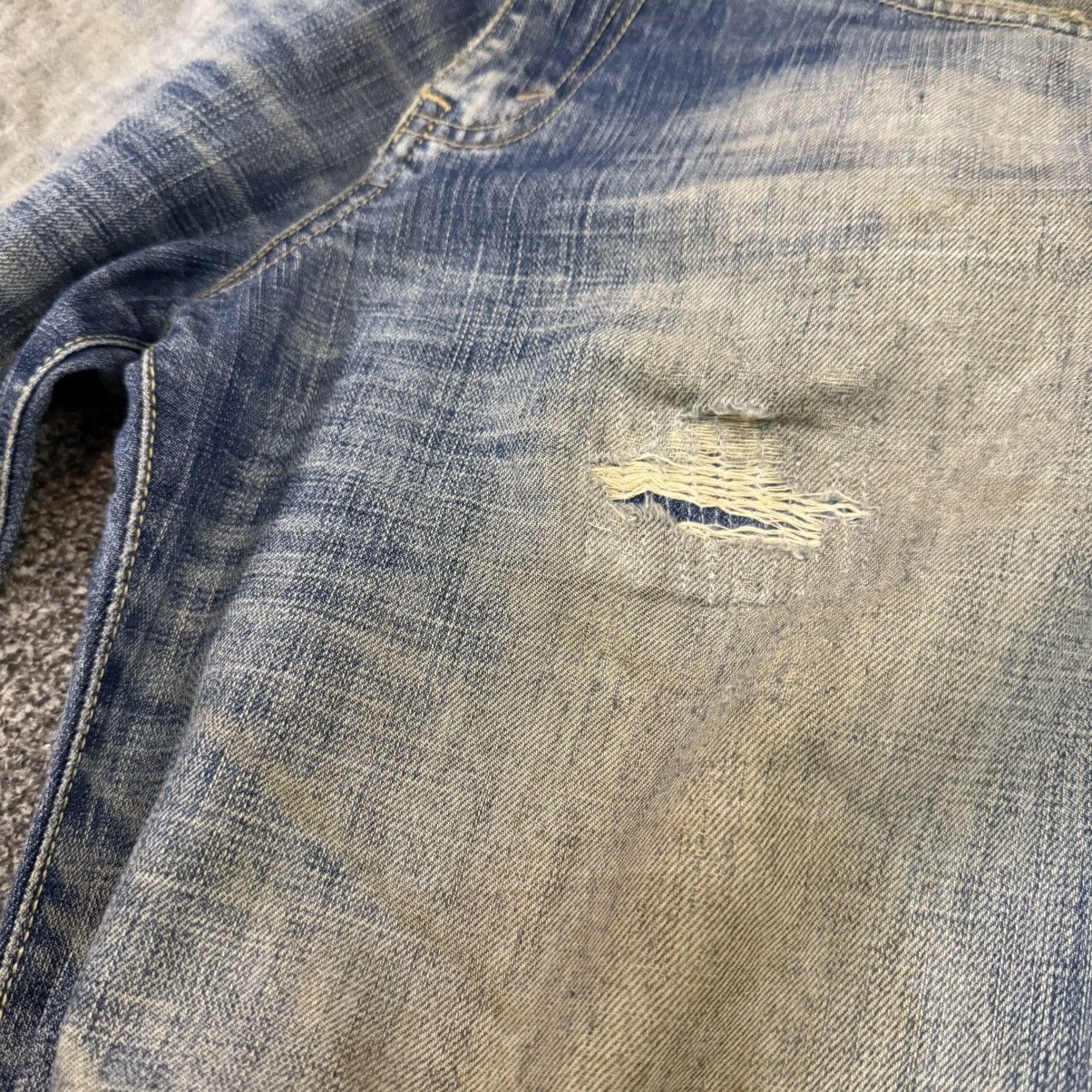 Seditionaries 🔥 Y2K Distressed J950 WideLeg Thrashed Denim Size US 32 / EU 48 - 10 Thumbnail