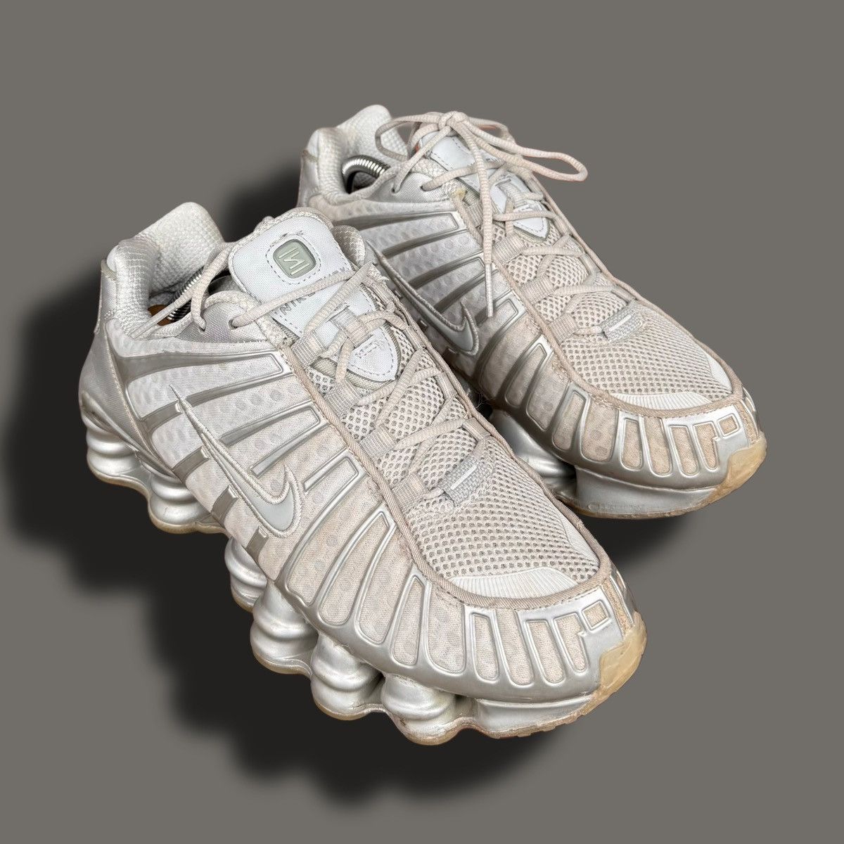 00s Nike Shox “Pure Platinum Metallic Chrome” Sneakers