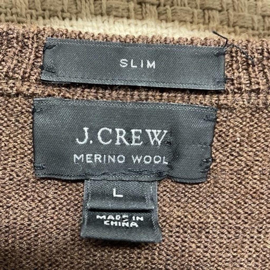 J.Crew J. Crew Slim Fit Wool V-Neck Sweater Pullover Men Size Large Size US L / EU 52-54 / 3 - 2 Thumbnail