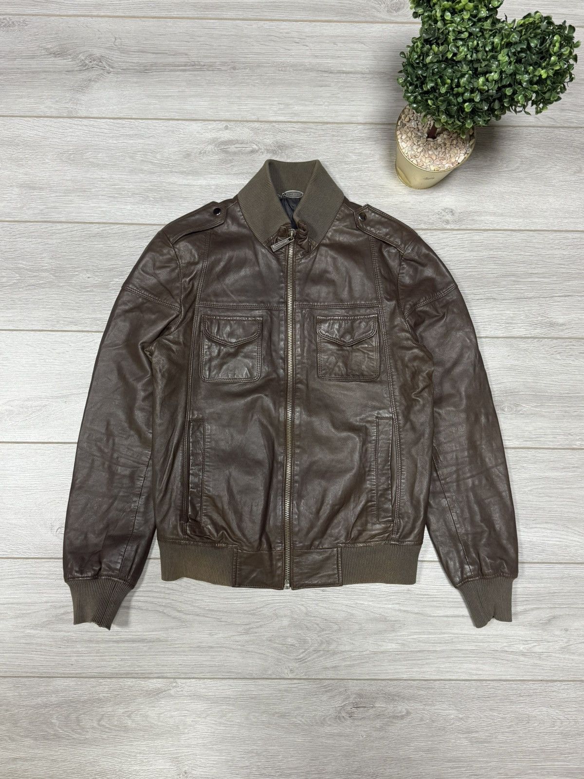 Just Cavalli Just Cavalli vintage leather jacket Size US L / EU 52-54 / 3 - 1 Thumbnail