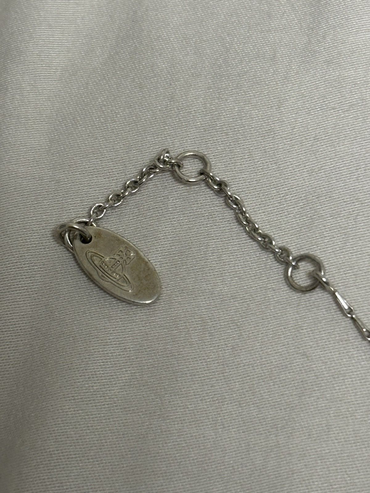 Vivienne Westwood VIVIENNE WESTWOOD Silver Orb Charm Chain Link Necklace Size ONE SIZE - 4 Thumbnail