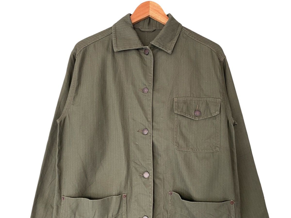 Uniqlo GU JEANS Chore Jacket Army Green Size US L / EU 52-54 / 3 - 5 Thumbnail