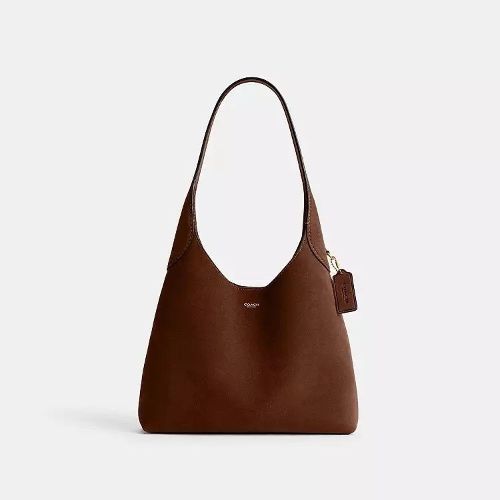 Coach NWT CCOACH CW637 Brooklyn Shoulder Bag 28 Suede Warm Brown Size ONE SIZE - 6 Thumbnail