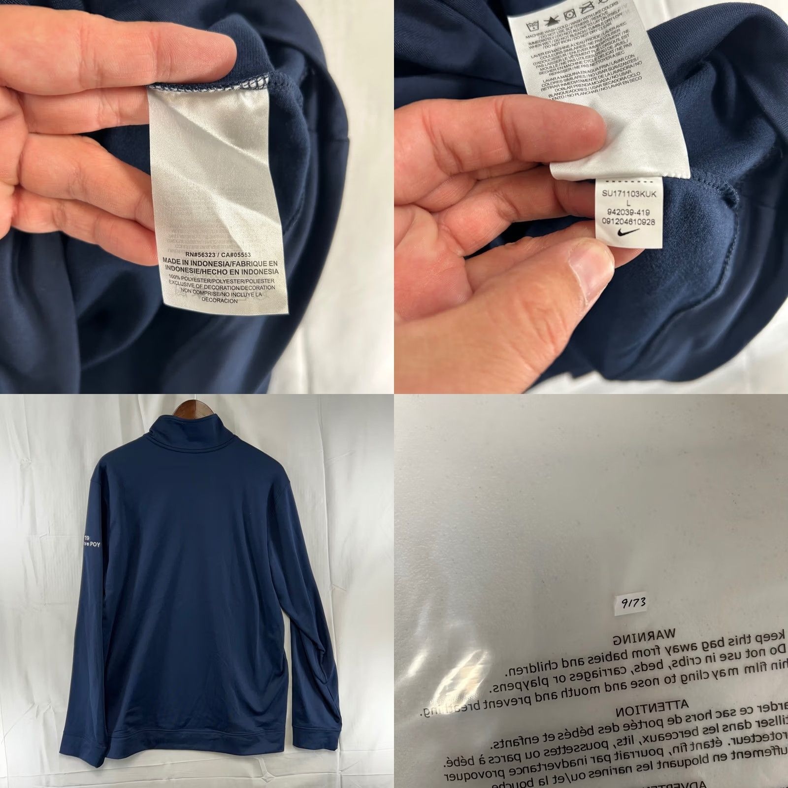 Nike Nike Virginia Cavaliers Pullover Hoodie Large Navy Blue Mens 2019 Defensive POY Virginia Cavaliers NCAA Sports Collegiate Burdened by Team Logo Size US L / EU 52-54 / 3 - 8 Thumbnail