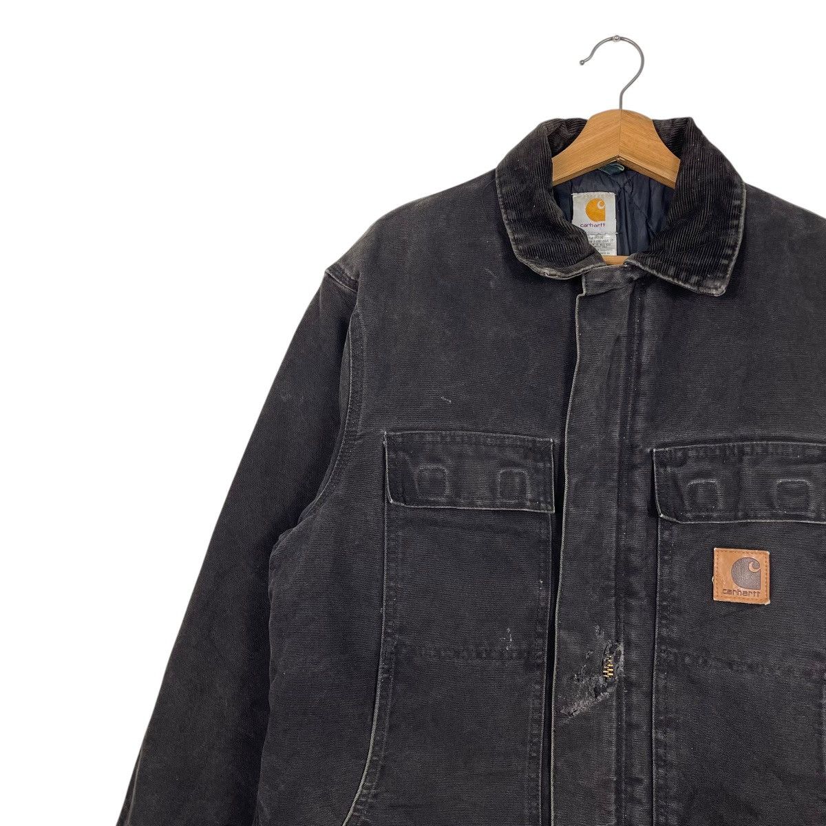 Carhartt Vintage Carhartt Black Denim Heavyweight Jacket Size US M / EU 48-50 / 2 - 6 Thumbnail
