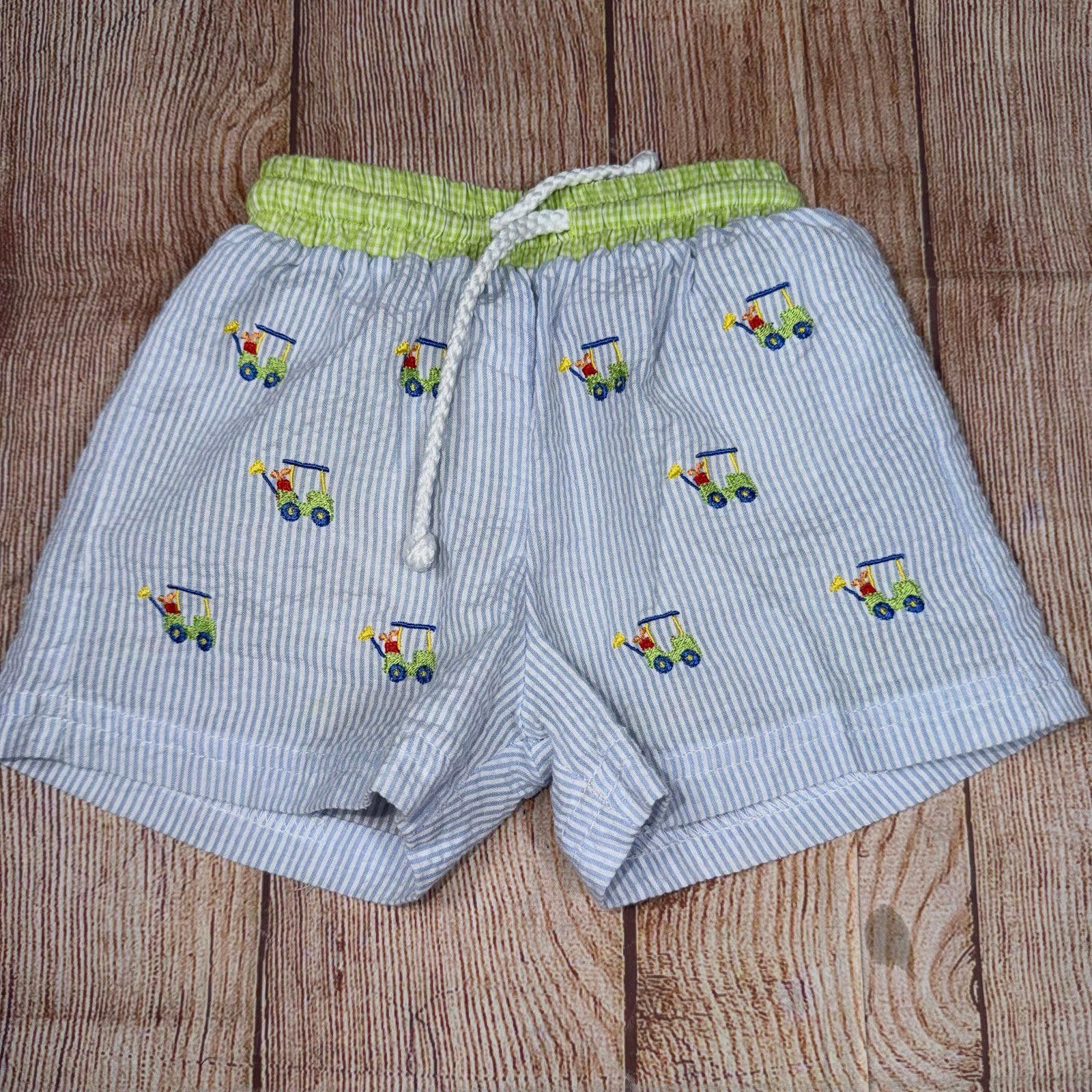 Other Anavini 12 Month Hand Smocked Shorts with Embroidered Trucks Size US 26 / EU 42 - 1 Thumbnail