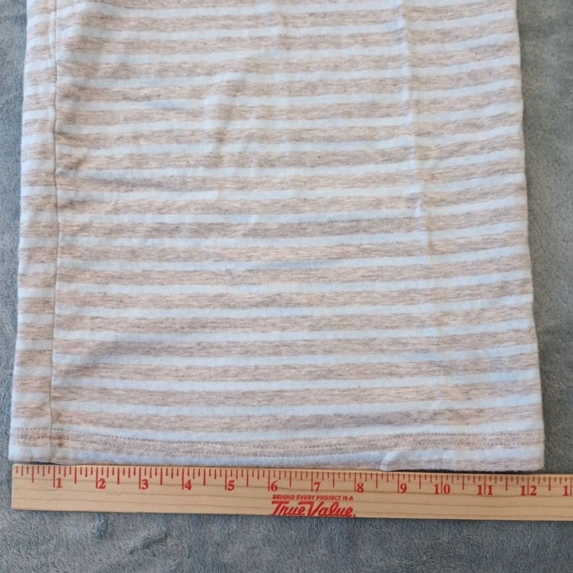 Disney Disney Pants Womens 2XL Gray Blue Striped Drawstring High Rise Cotton 40x28 Size 40" / US 18 - 6 Thumbnail