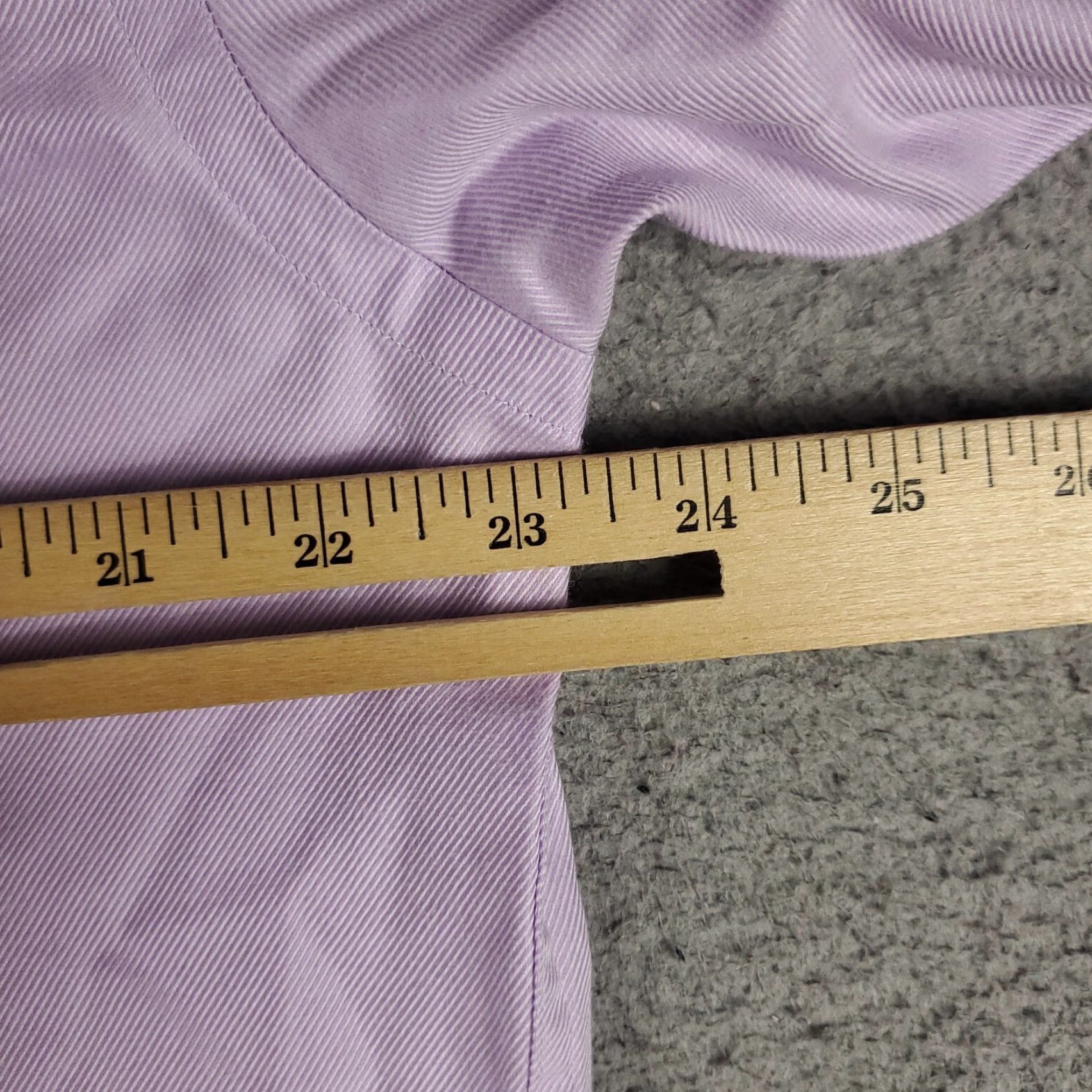 BUGATCHI Bugatchi Uomo Shirt Mens Size 16.5 Purple Dress Button Up Long Sleeve Size 42R - 5 Thumbnail