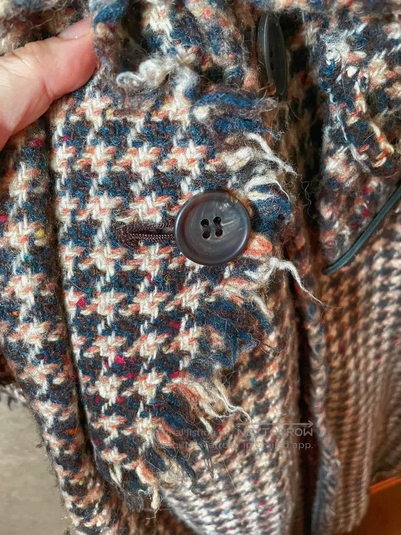 Junya Watanabe Junya Watanabe Houndstooth double-breasted wool coat Size S / US 4 / IT 40 - 6 Thumbnail