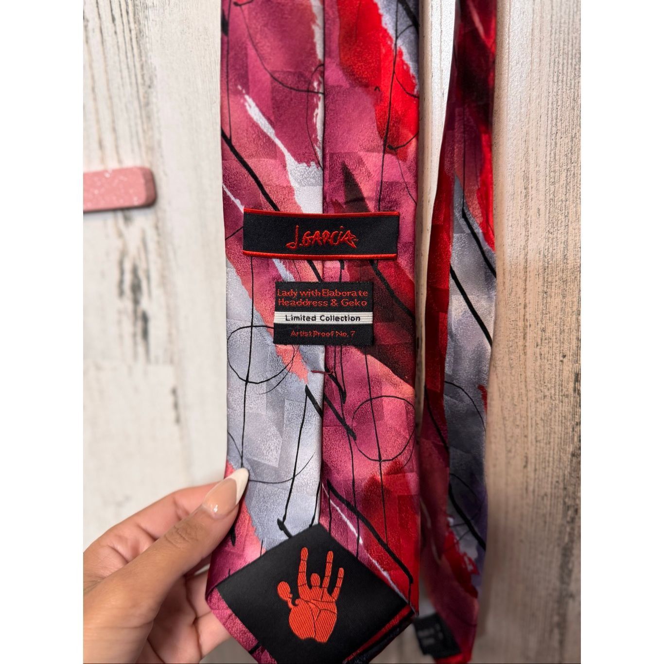 Other J. Garcia Limited Edition Silk Tie Lady with Elaborate Headd Size ONE SIZE - 6 Thumbnail
