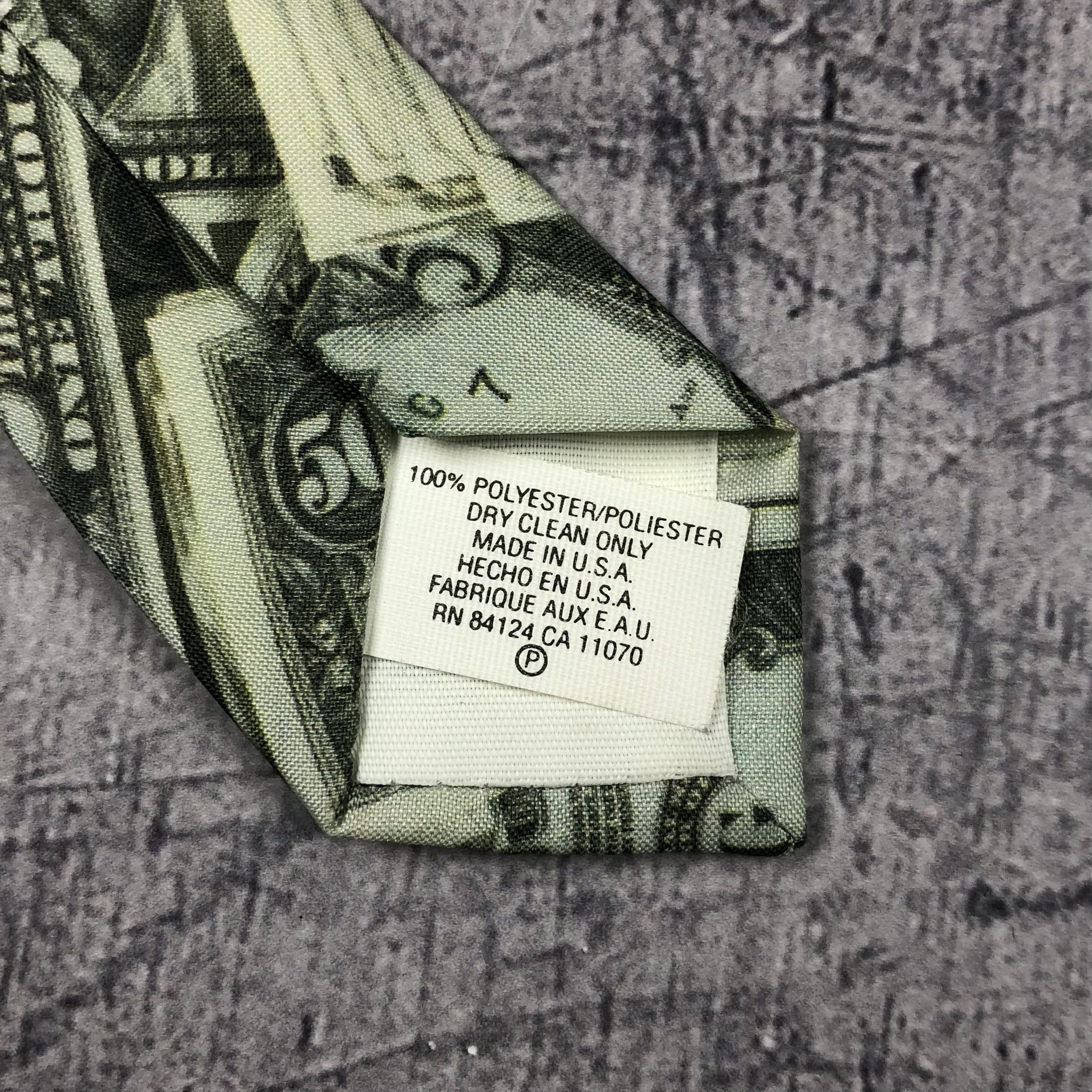 Ralph Marlin Vintage 1994 Ralph Marlin Dirty Dollars Tie Size ONE SIZE - 10 Thumbnail