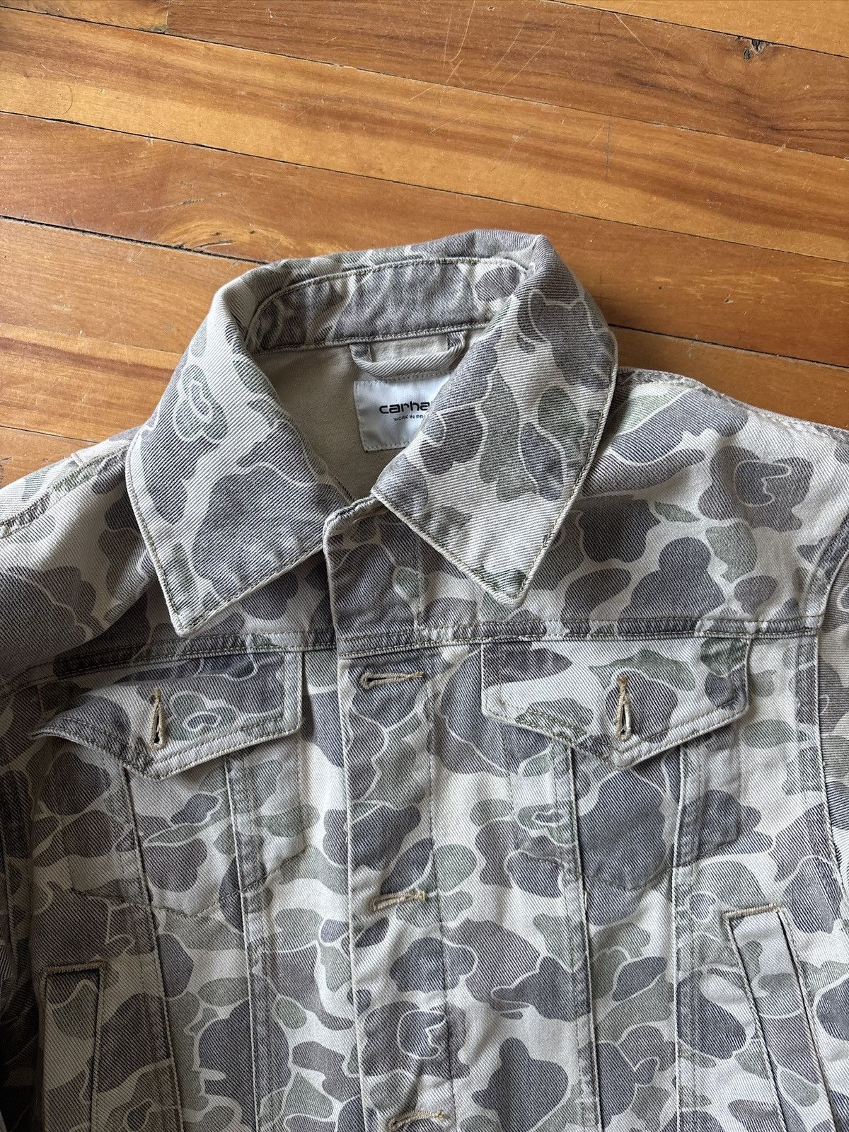Carhartt Carhatt WIP Womens Denim Jacket Camo Duck Size S / US 4 / IT 40 - 3 Thumbnail