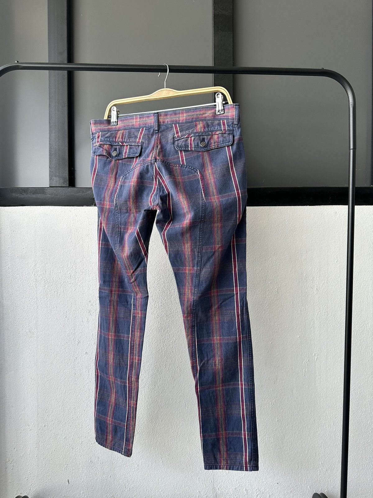 Hysteric Glamour 00's Ozone Rock punk rockabilly plaid 5 pocket pant Size US 33 - 9 Thumbnail