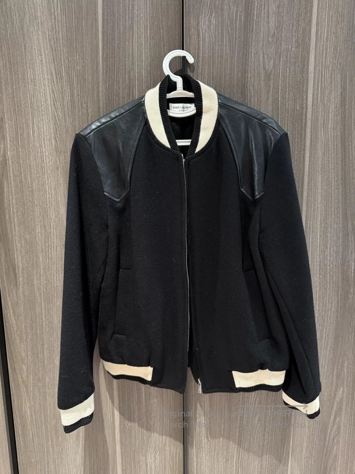 Saint Laurent Wool Baseball Jacket Size 48.