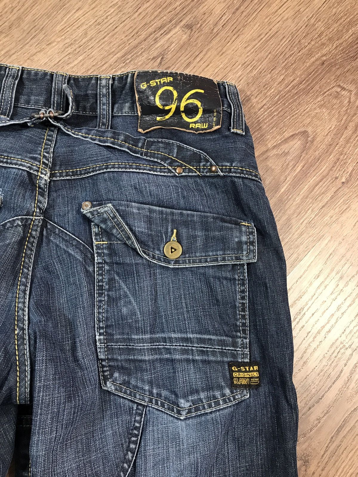 G-Star Vintage G Star Raw Elwood 96 Biker Jeans Y2K Size US 32 / EU 48 - 15 Thumbnail