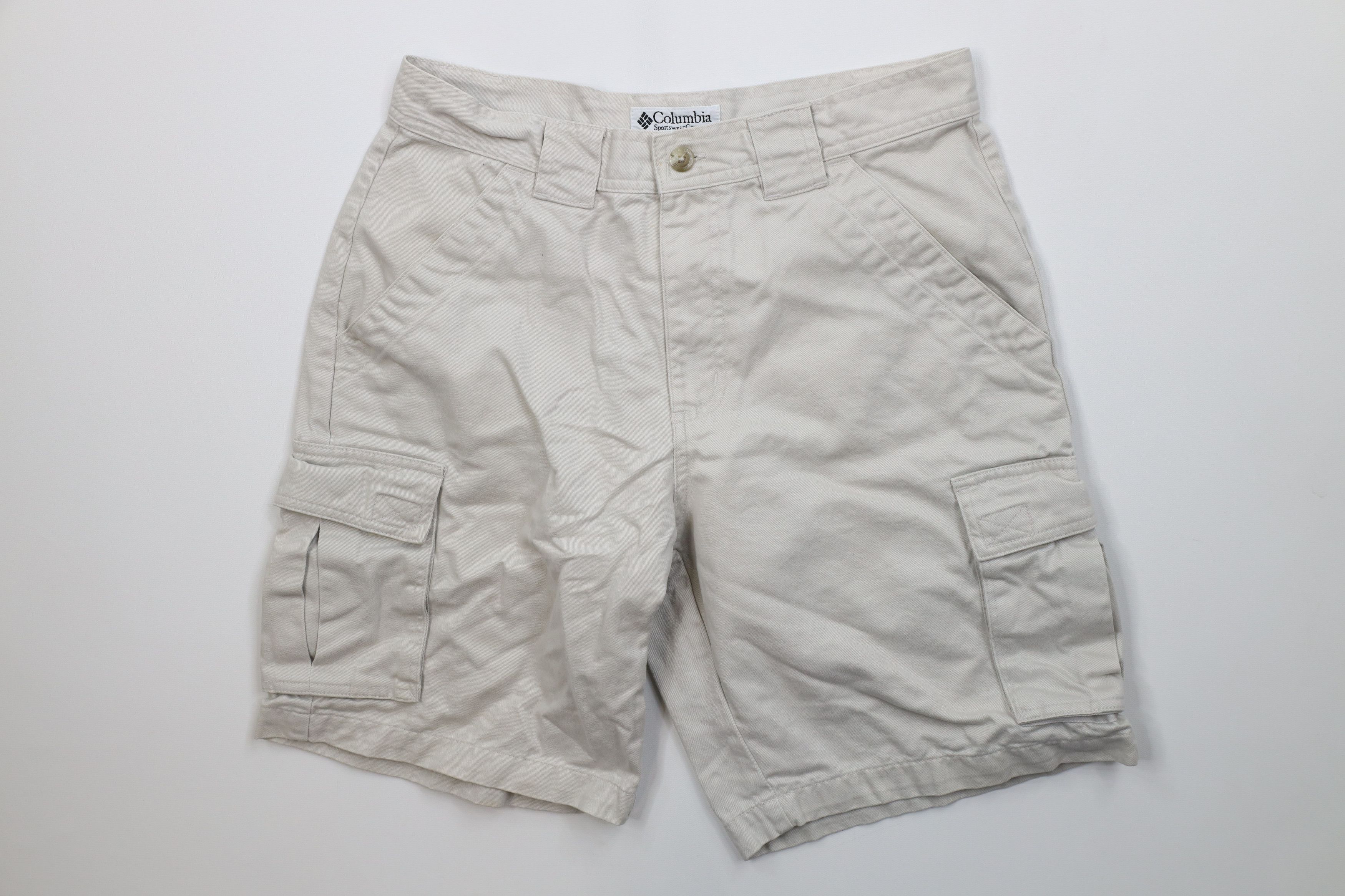 Columbia Vintage 90s Columbia Trekking Cargo Shorts Beige Cotton Size US 30 / EU 46 - 1 Thumbnail