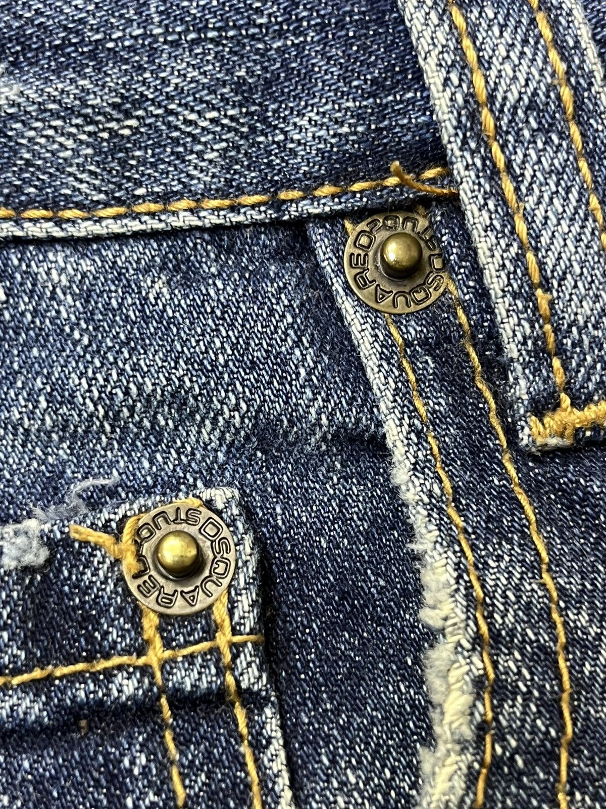 Dsquared2 SICK🔥DSQUARED2 JEAN SLIM FIT DISTRESSED STYLE JEANS Size US 30 / EU 46 - 11 Thumbnail