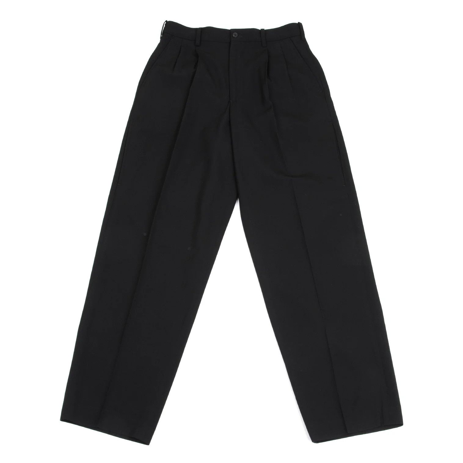 Yohji Yamamoto Yohji Yamamoto Wool Gabardine Pants Black S Size US 38 / EU 54 - 1 Thumbnail