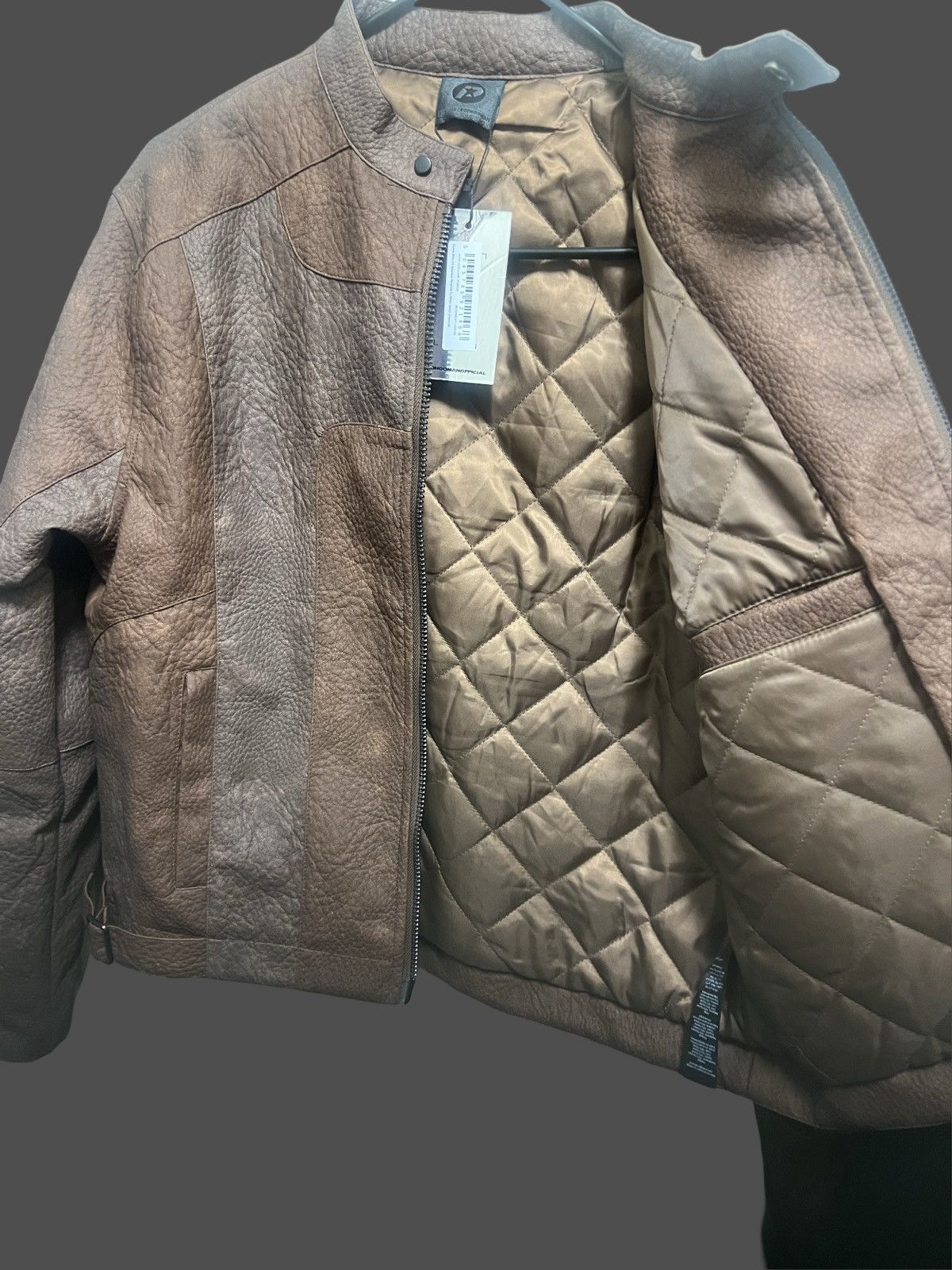 Boohoo PSTAR⭐️ leather MOTTO jacket by GUNNA Size US M / EU 48-50 / 2 - 3 Thumbnail