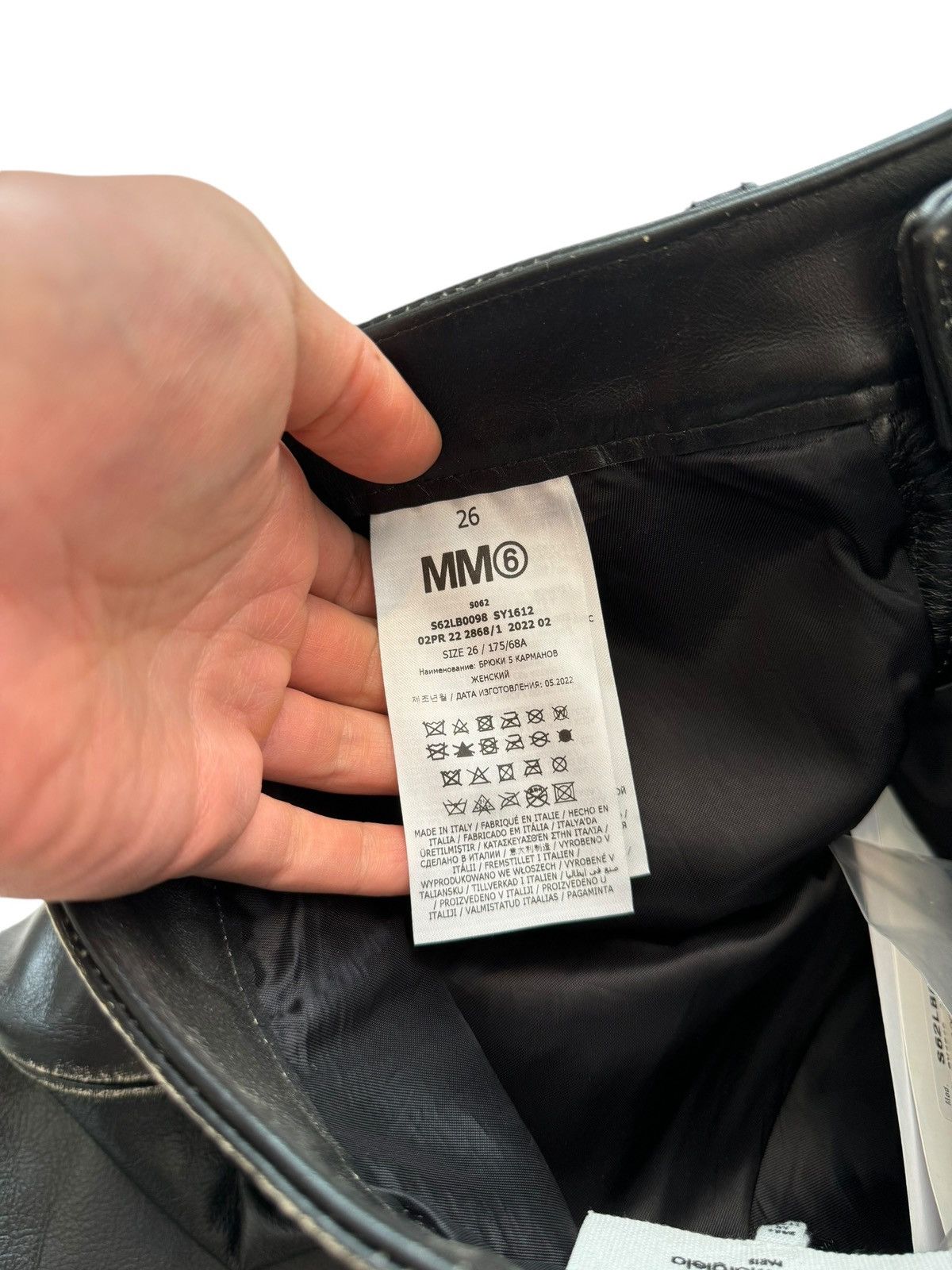 Maison Margiela $1475 Reconstructed Patchwork Leather Pant Size 26" / US 2 / IT 38 - 12 Thumbnail