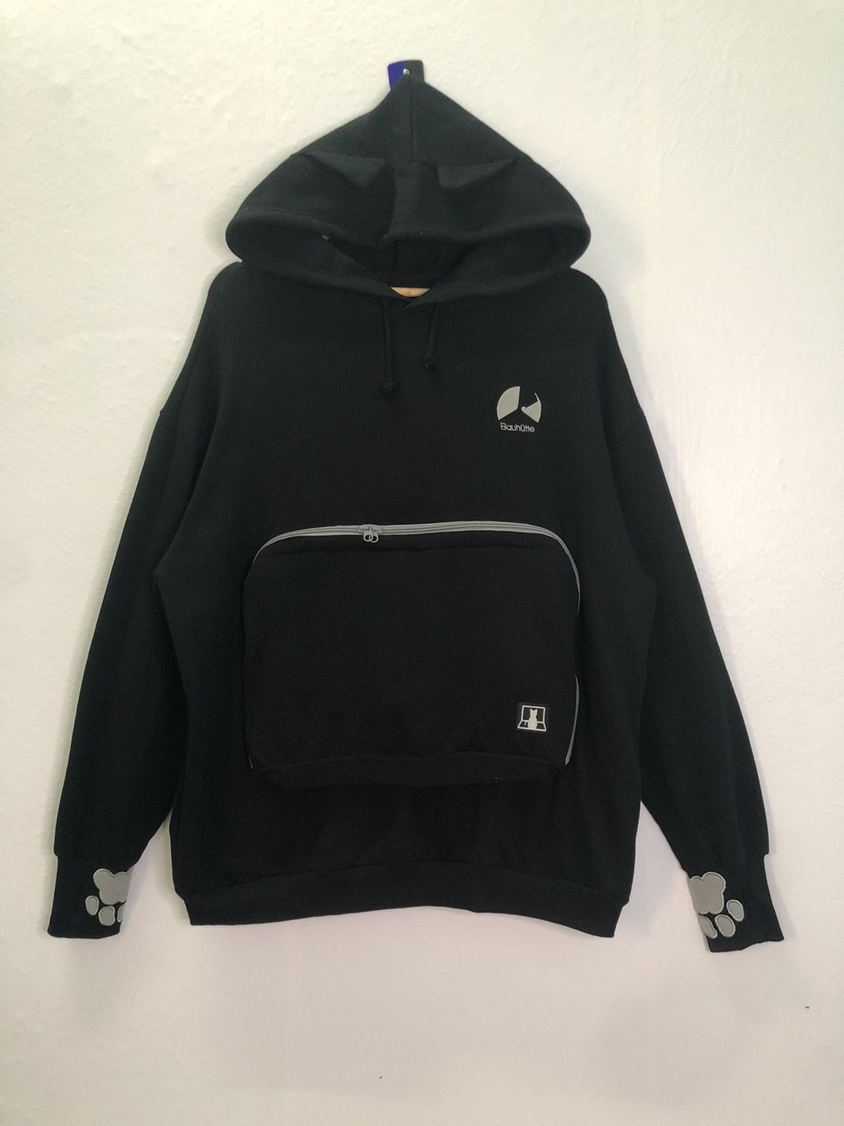 Japanese Brand × The Game × Vintage Bauhutte Gaming Hoodie With Cat Pouch Size US L / EU 52-54 / 3 - 1 Thumbnail