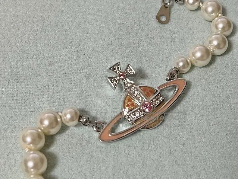 Vivienne Westwood vivienne westwood Rare second-hand pink flat enamel Saturn Size ONE SIZE - 4 Thumbnail