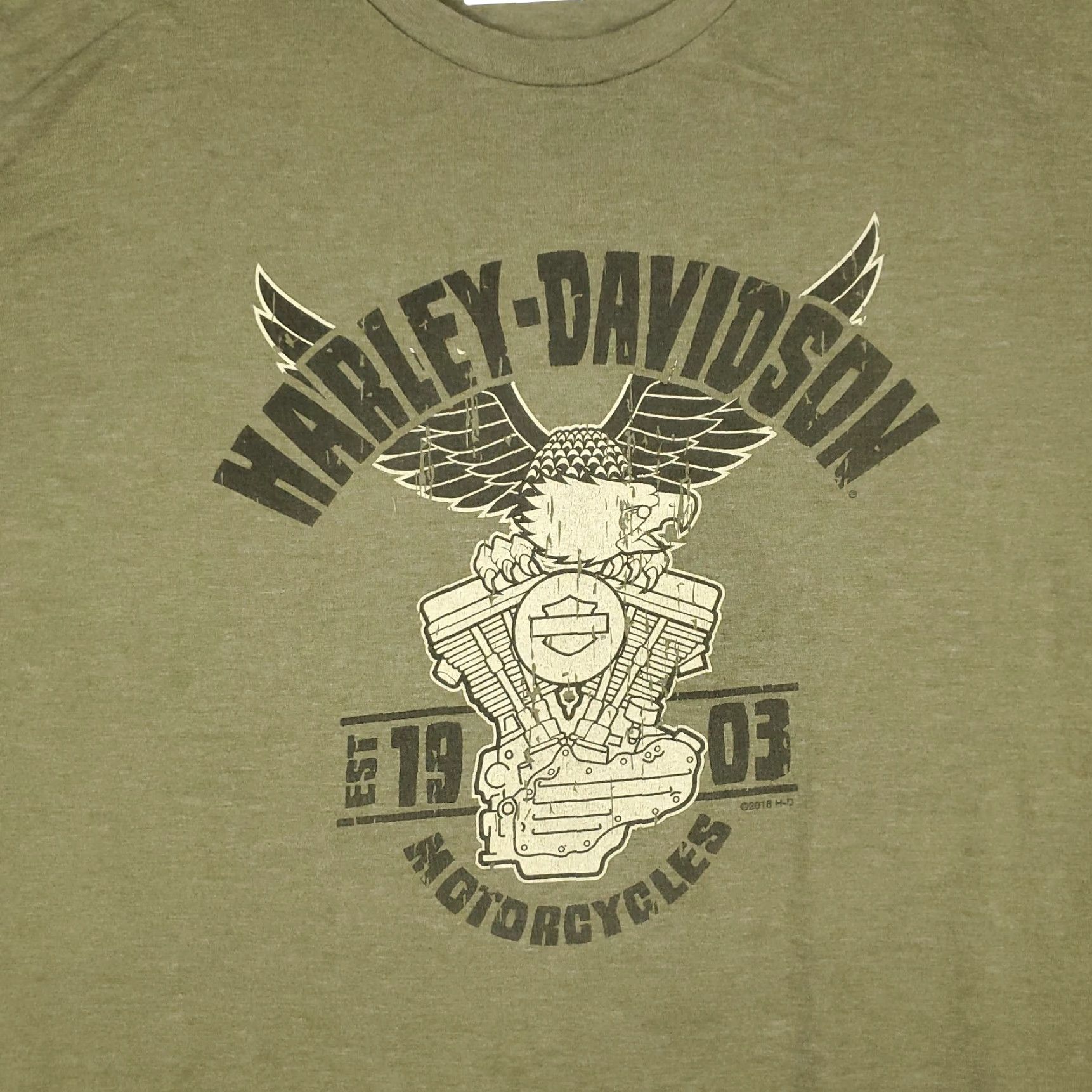 Harley Davidson Harley Davidson Shirt 3XL Beige Alligator Alley Fort Lauderdale Florida Logo Mens Short Sleeve Crew Neck Size US XXL / EU 58 / 5 - 2 Thumbnail