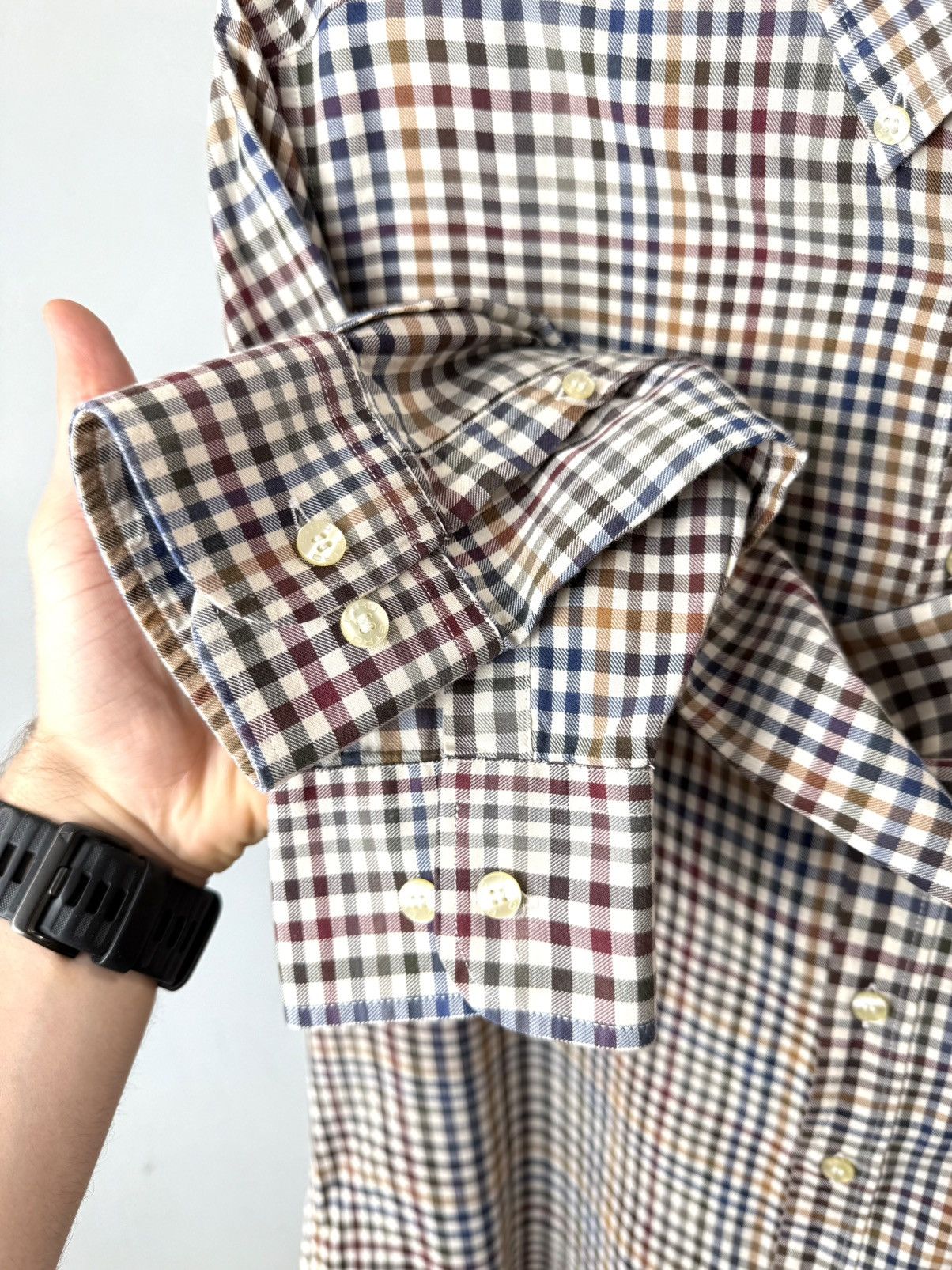Etro Etro Checkered Shirt Buttons Up Italy Designer Size US M / EU 48-50 / 2 - 6 Thumbnail