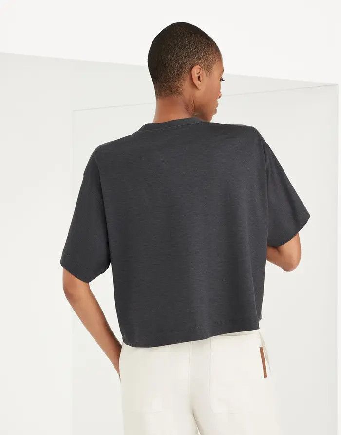 Brunello Cucinelli o1w1db10825 Blouse in Charcoal/Grey Size S / US 4 / IT 40 - 3 Thumbnail
