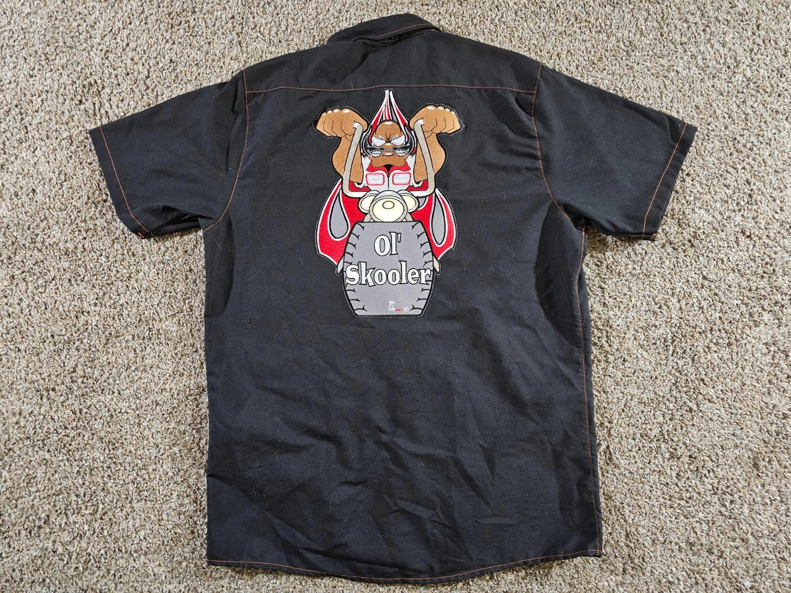 Designer Throttle Threads Kustom Shopwear OL SKOOLER button up shirt Size US XL / EU 56 / 4 - 1 Thumbnail
