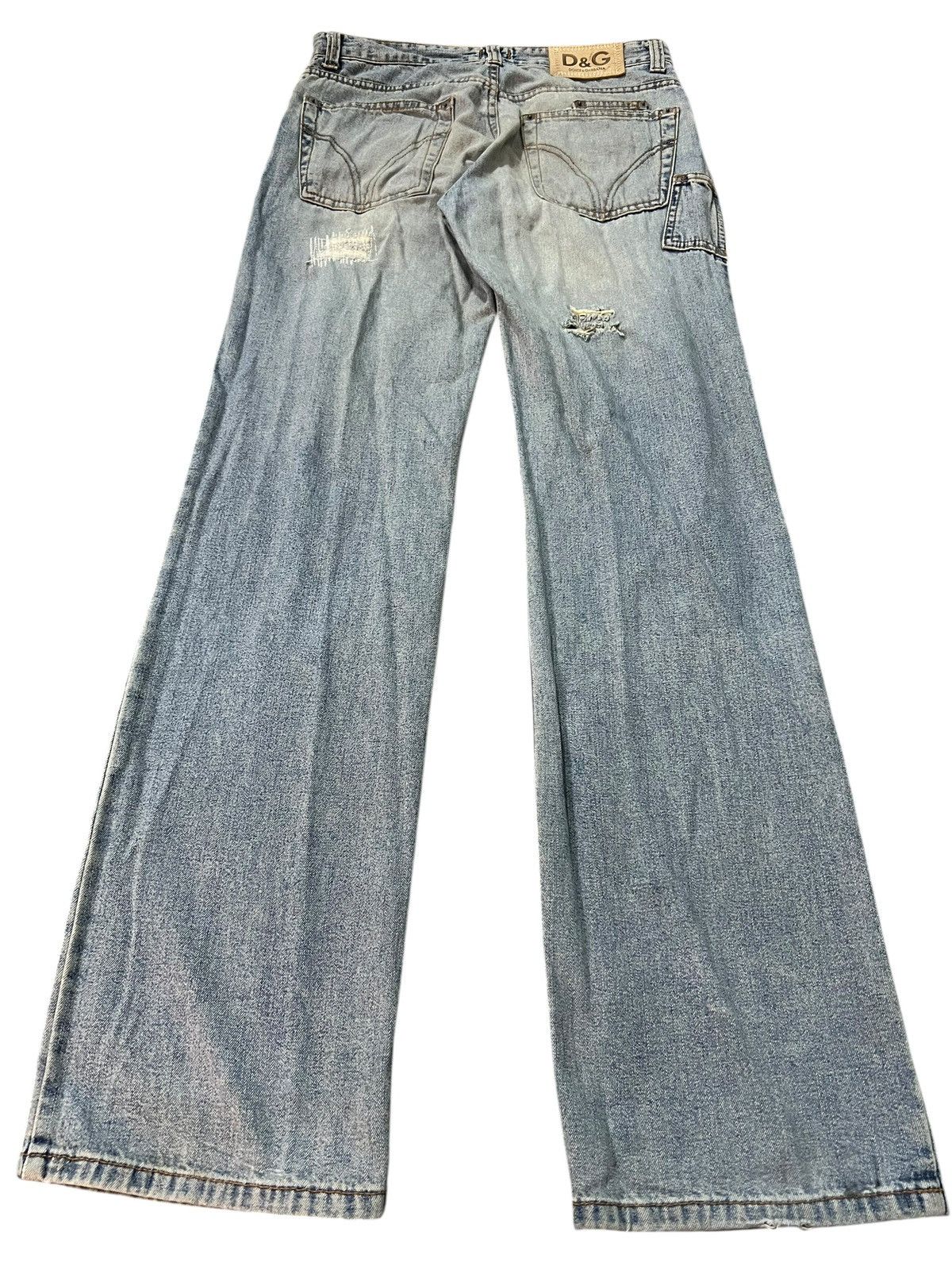 Dolce & Gabbana Dolce & Gabbana Distressed Light Wash Jean like kapital Size US 29 - 2 Thumbnail