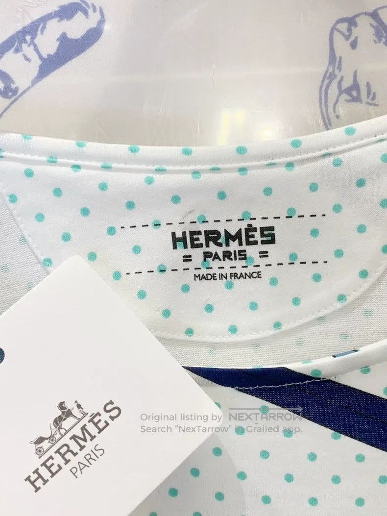 Hermes Hermes White T-shirt Size XXS / US 00 / IT 34 - 3 Thumbnail