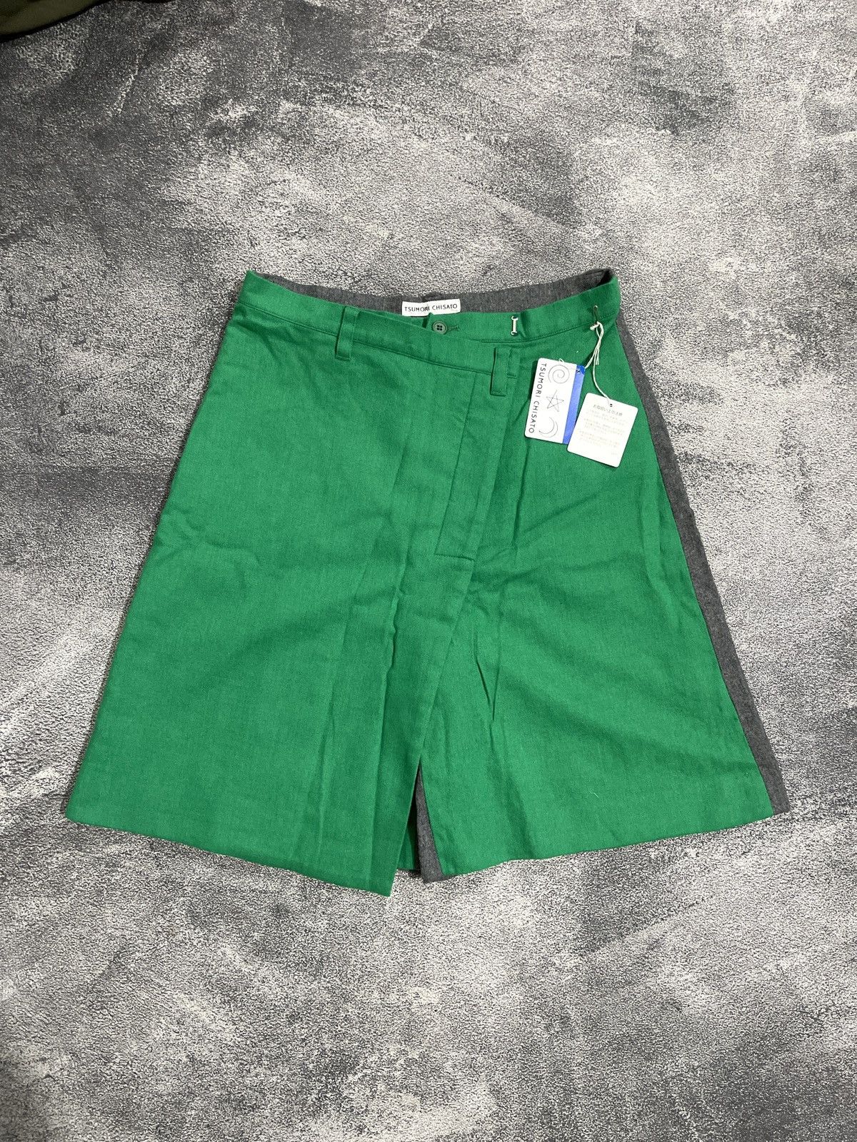 Issey Miyake Rare Wool Pants Tsumori Chisato reconstructed midi skirt Size 29" - 3 Thumbnail