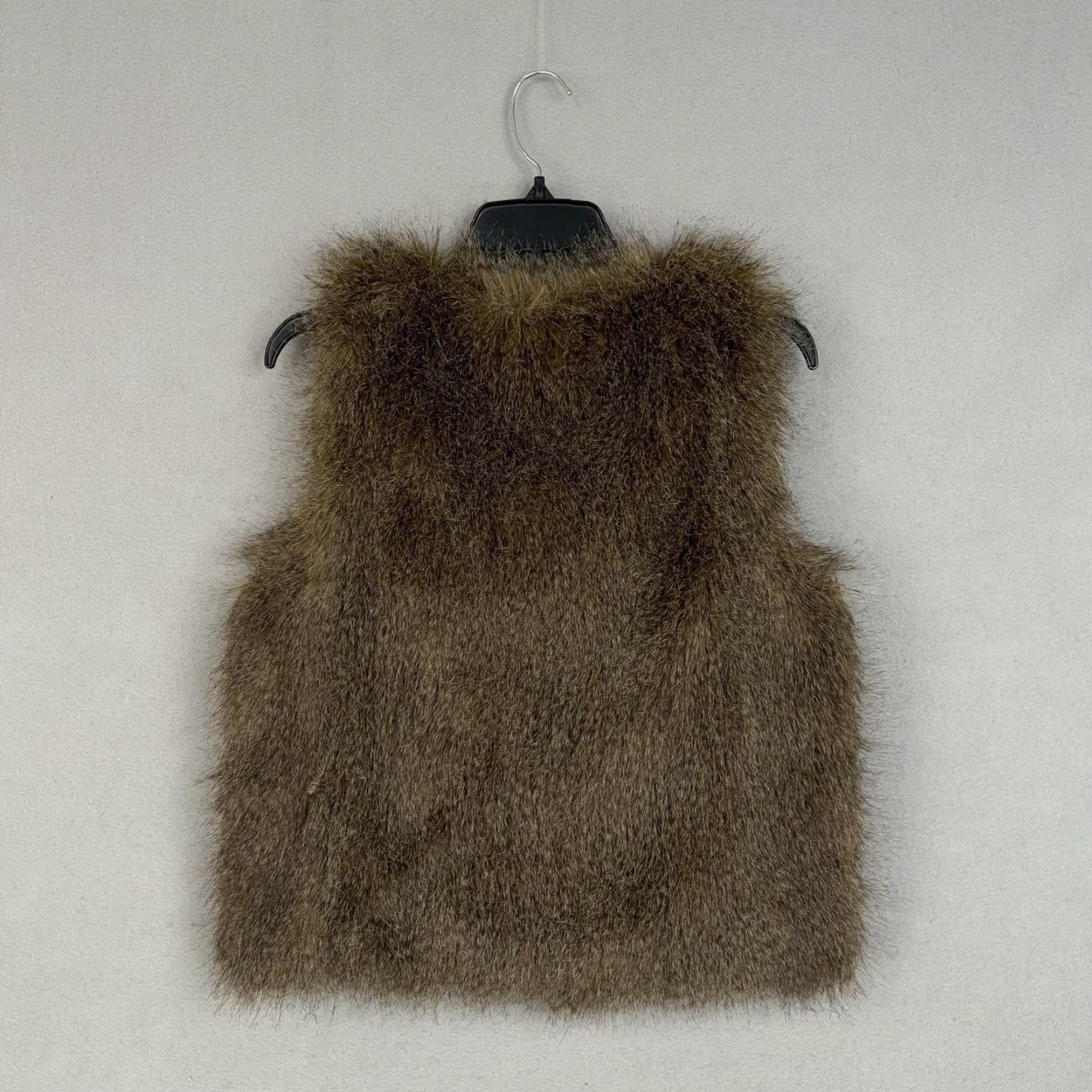 J.Crew J.CREW Vest Womens Small Brown Faux Fur Casual Fall Winter Mob Wife Cozy Warm Jacket Size S / US 4 / IT 40 - 6 Thumbnail