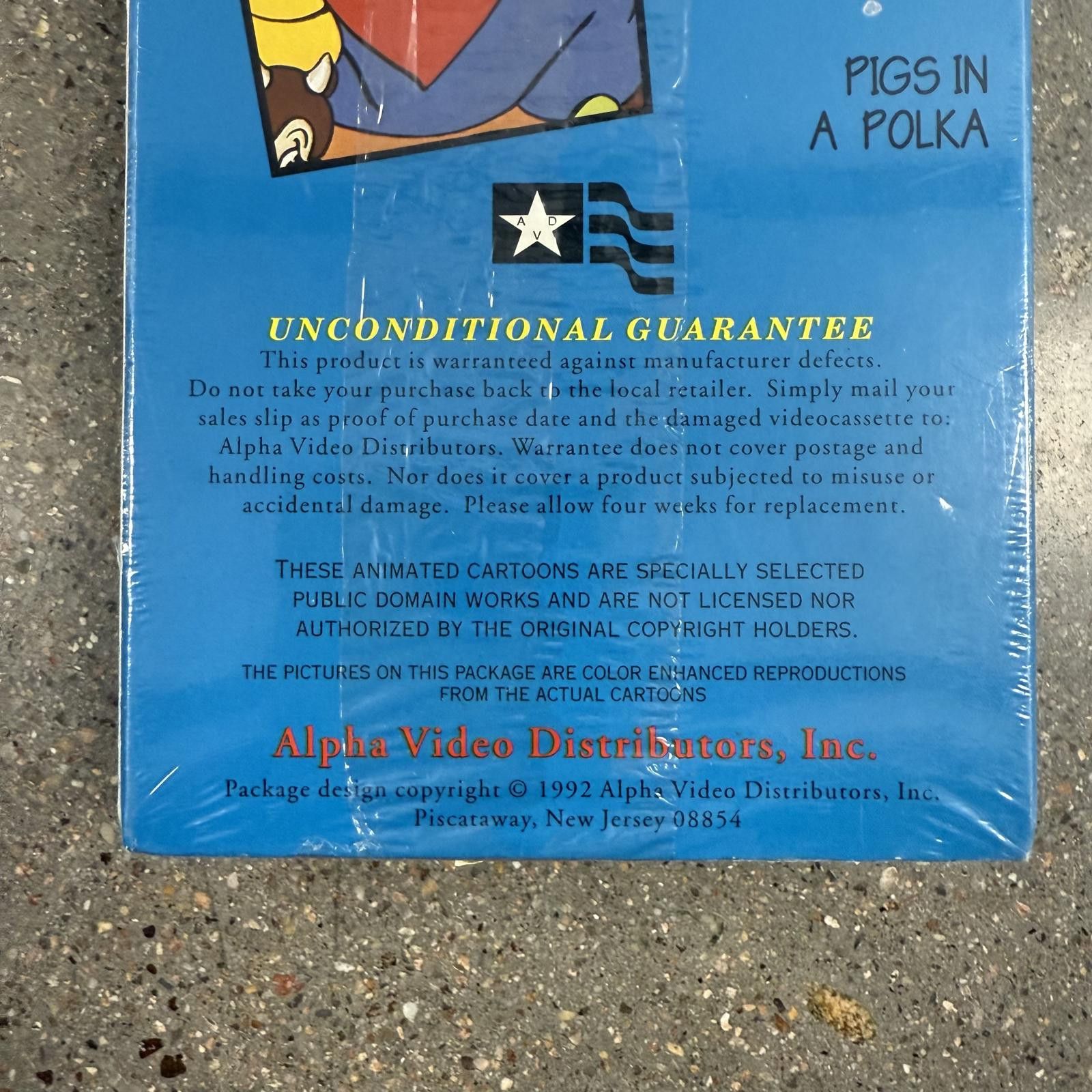 Other RARE DS Porky Pig VHS 1992 Cartoon Classics Volume 1 SEALED Size ONE SIZE - 3 Thumbnail