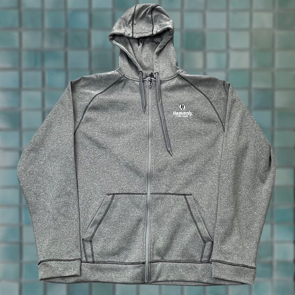 Vintage Heavenly Lake Tahoe Hoodie Men 2XL Gray Fleece Lined Full Zip Logo Landway Hoodie Ski Outdoor Sports Mens Size US XXL / EU 58 / 5 - 1 Thumbnail