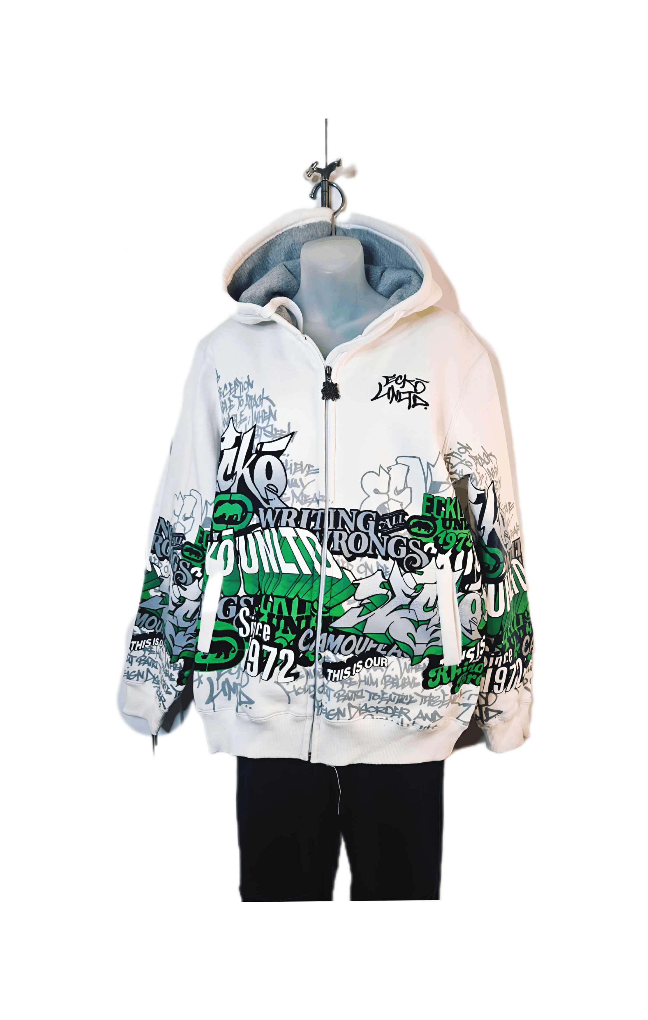 Marc Ecko Men’s Mark Ecko 2002 Graffiti Hoodie, Mint Condition: Size US L / EU 52-54 / 3 - 2 Thumbnail